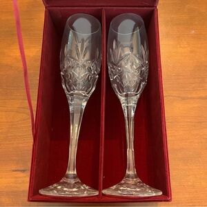 Noble Excellence Countess 24% Lead Crystal Champagne Flute Glasses